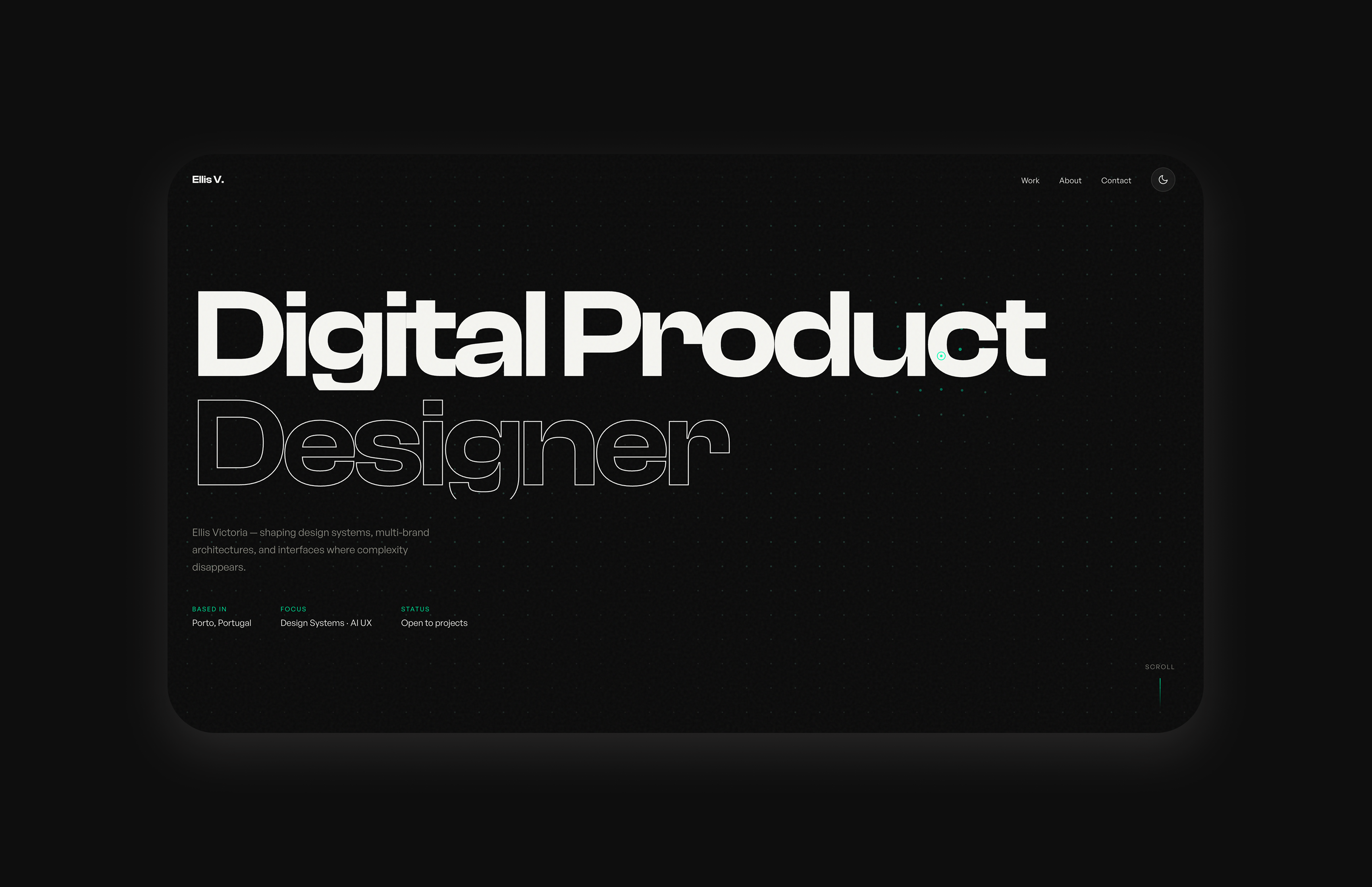 Building a portfolio with a custom AI design agent